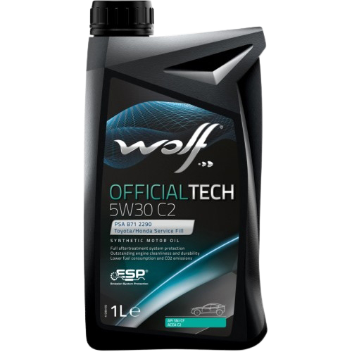 Моторное масло Wolf OfficialTech 5W-30 C2, 1л 